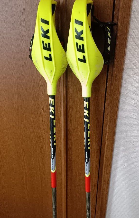 LEKI VENOMカーボン パンチガード付 SL ポール ストック 125cm