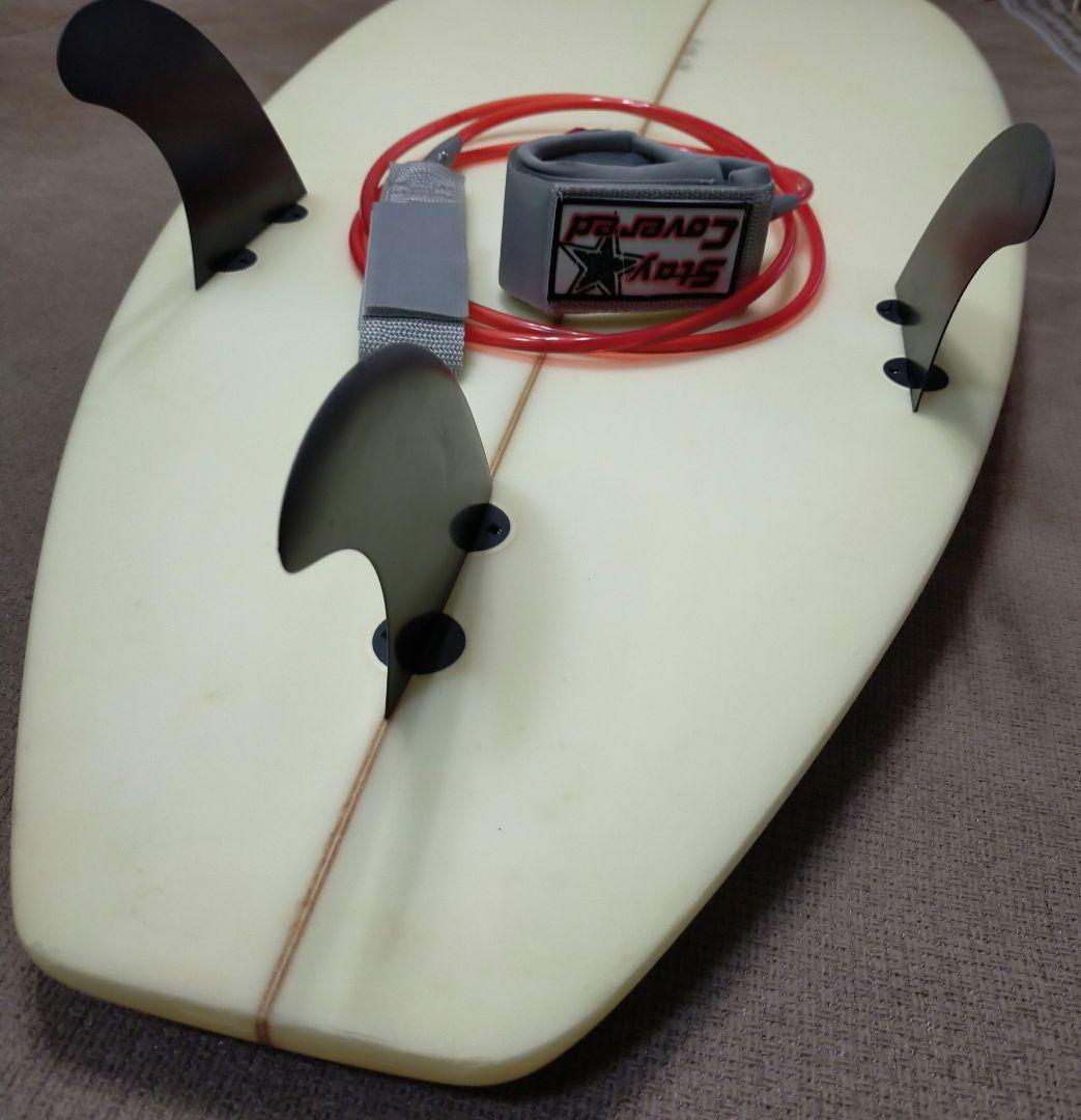 ショートボード＆ボードケース＆リンシュコード＆フィン付き　フルセット