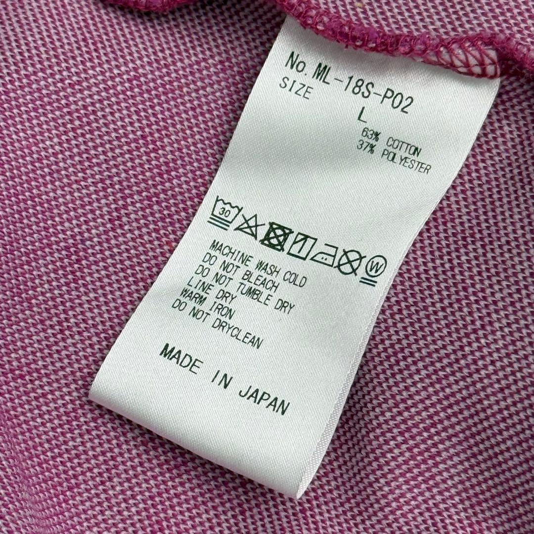 美品 MARK & LONA マークアンドロナ ポロシャツ ピンク L