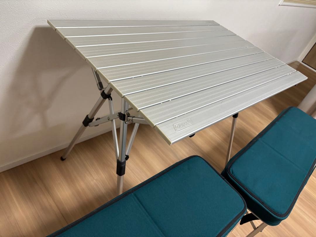 ★送料無料・廃盤希少★お洒落　コールマン　ピクニックベンチセット　キャンプBBQ