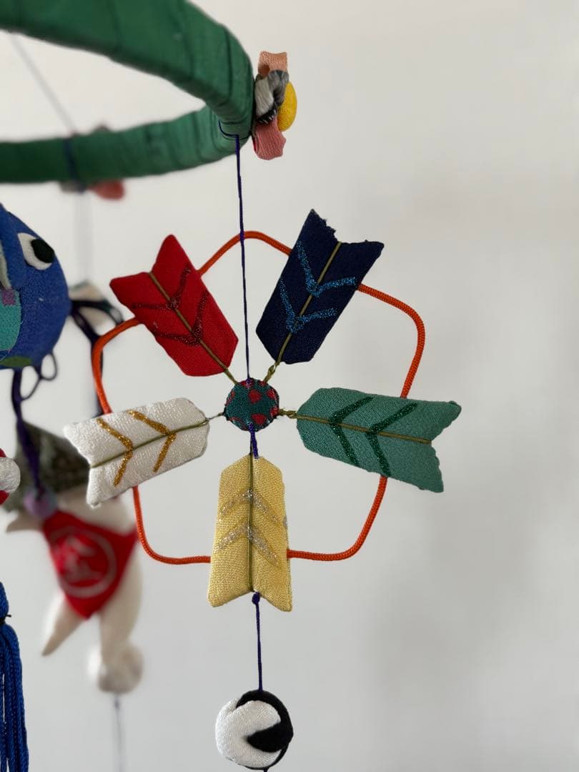 吊るし飾り　端午の節句の輪下げ(中)①　五月人形