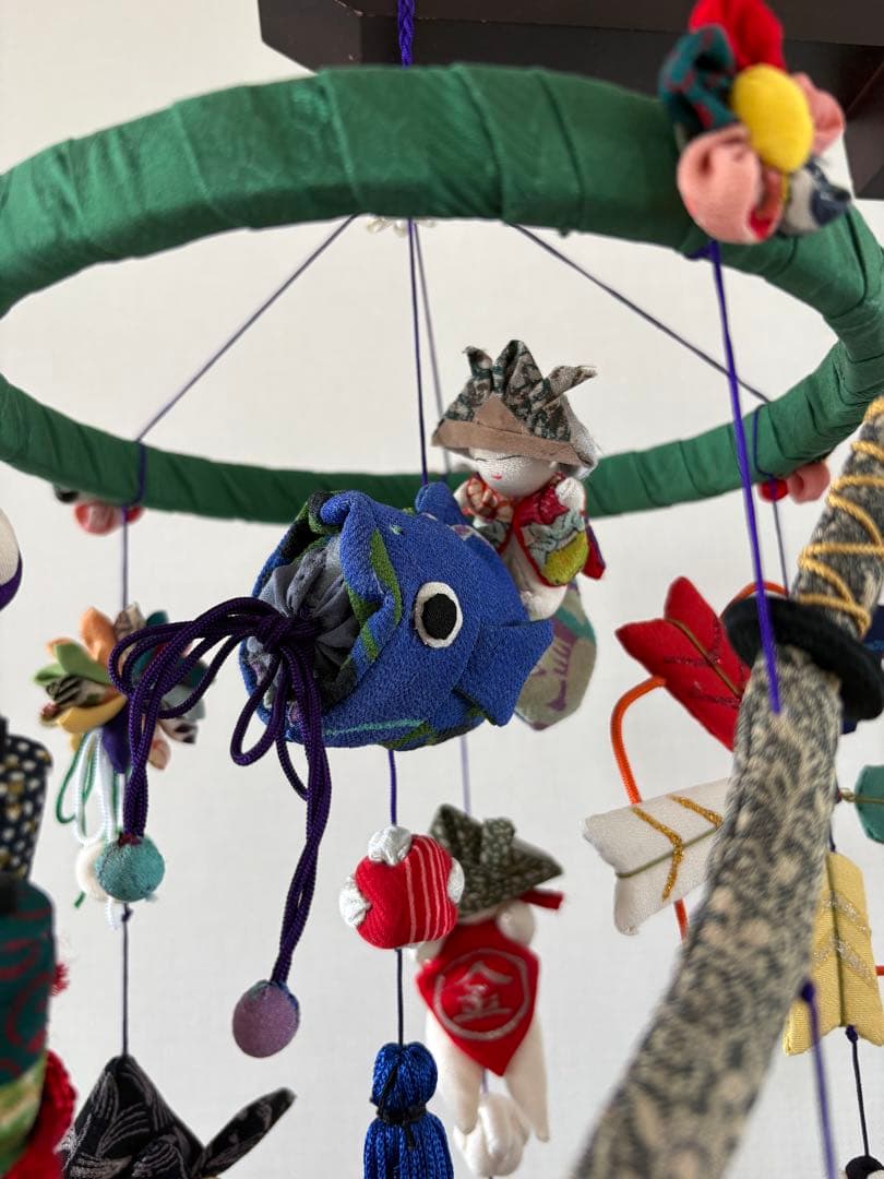 吊るし飾り　端午の節句の輪下げ(中)①　五月人形