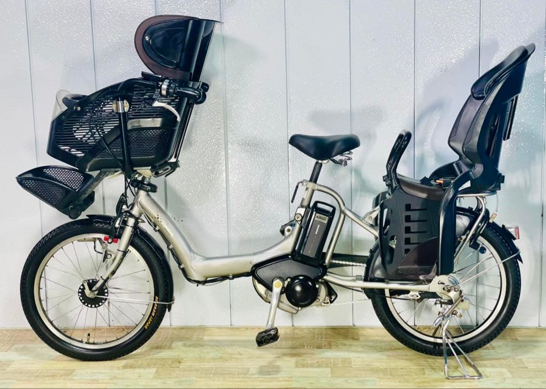 2963ブリヂストン8.7アンペア3人乗り対応子供乗せ　電動アシスト自転車