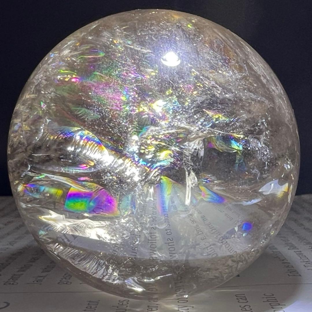 ✳️超激レア✨高品質スフィア✨レインボー ヒマラヤ水晶 煙水晶 丸玉 天然石 原石