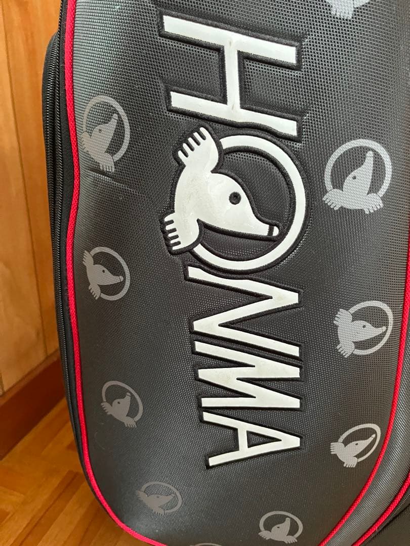 HONMA ゴルフバック　黒(赤パイピング)