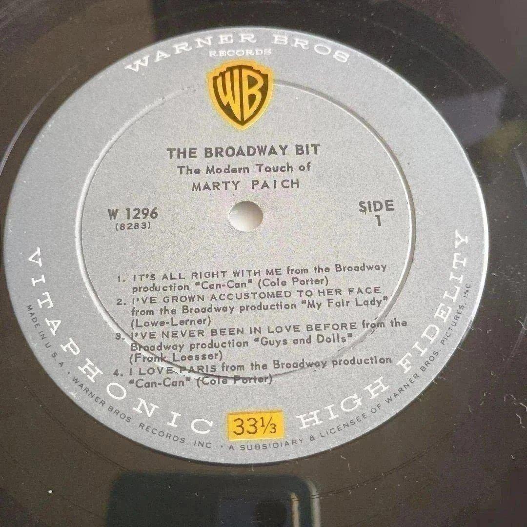 オリジナル マーティ・ペイチ Broadway Bit Marty Paich
