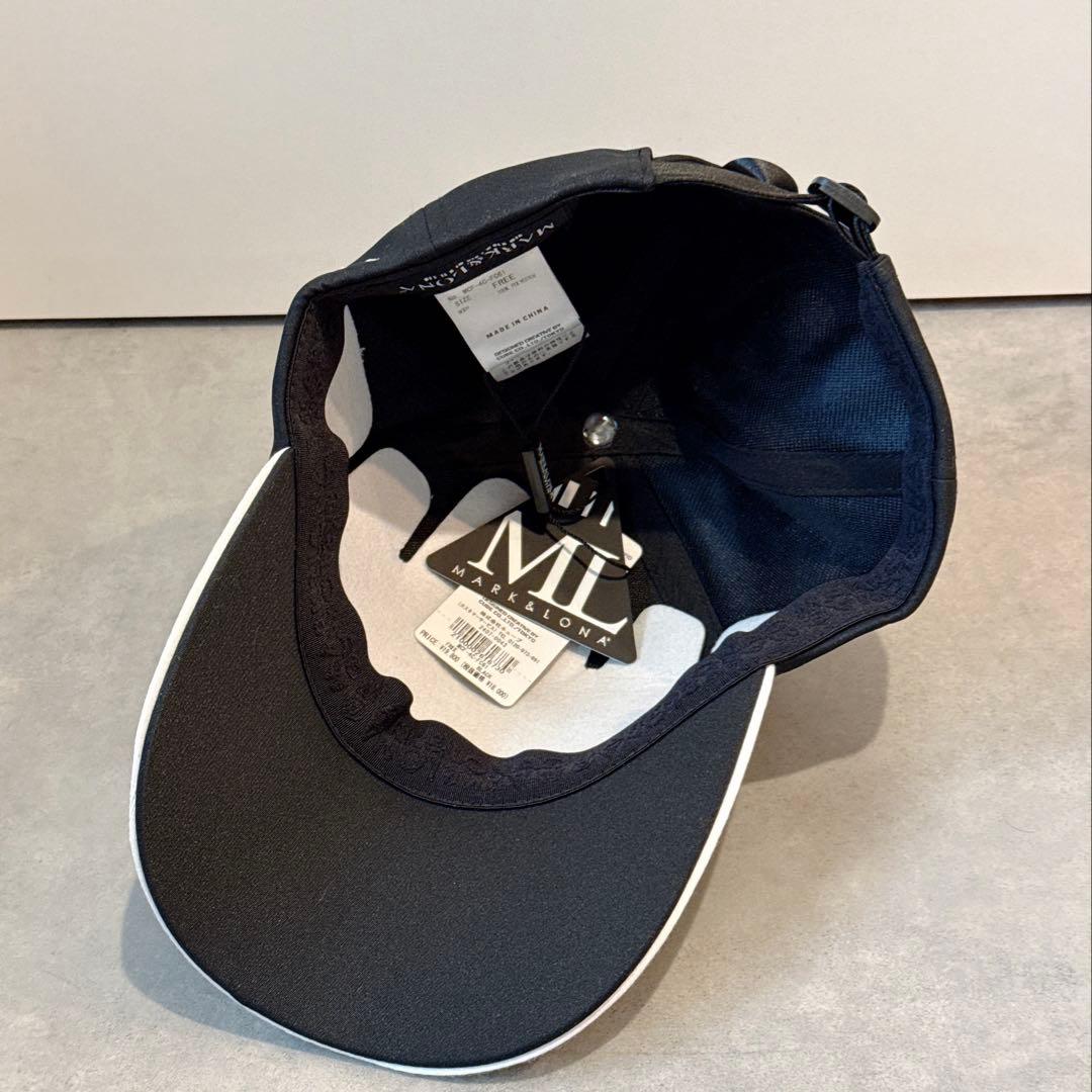 新品 ★ MARK&LONA キャップ 帽子 マーク&ロナ ブラック 正規品