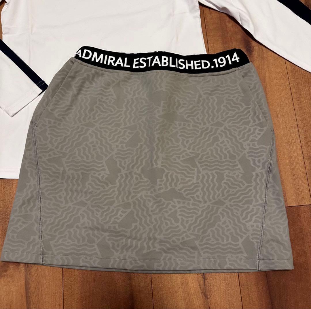 モックネック　長袖　スエード調　スカート　サイズM セットアップ　秋冬　起毛