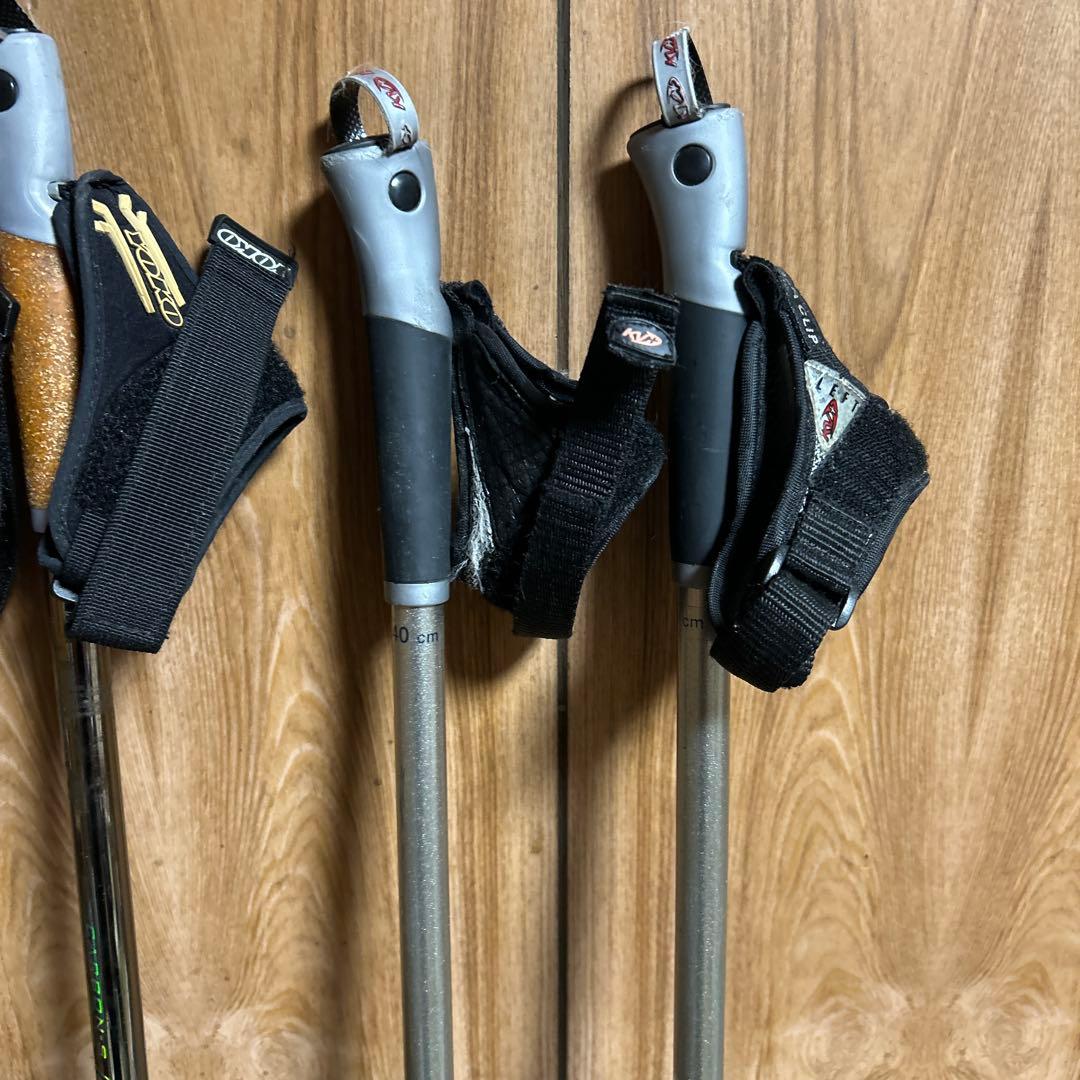 KV+クロスカントリースキー用ストック 4本セット