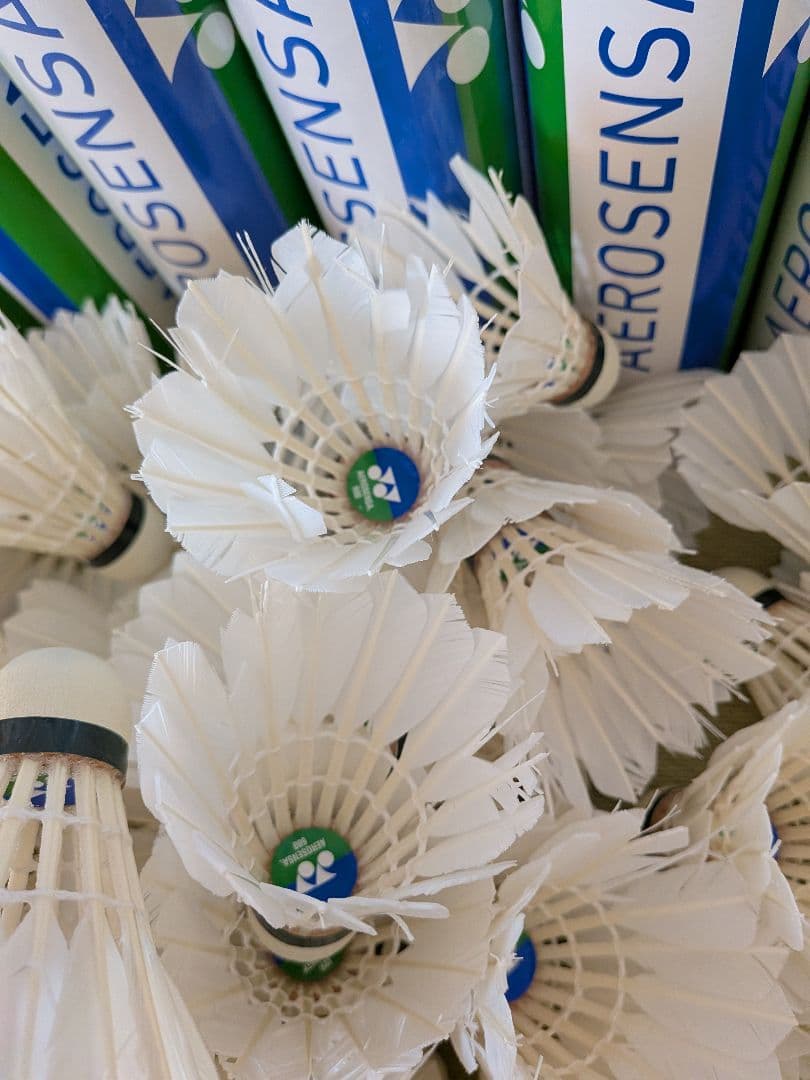 バドミントン　エアロセンサ600 ノック用　中古使用済みシャトル