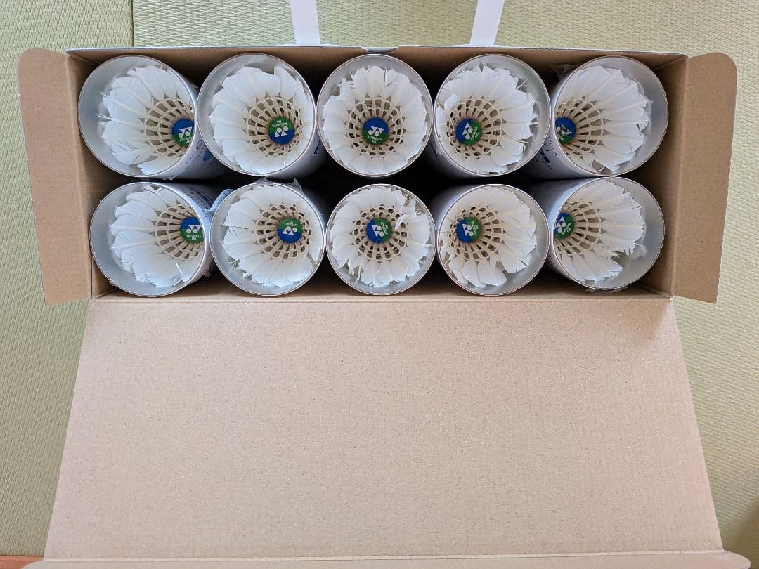 バドミントン　エアロセンサ600 ノック用　中古使用済みシャトル