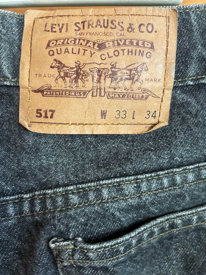 Levi's 517 USA製 W33 L34 裏ボタン575オレンジタブ