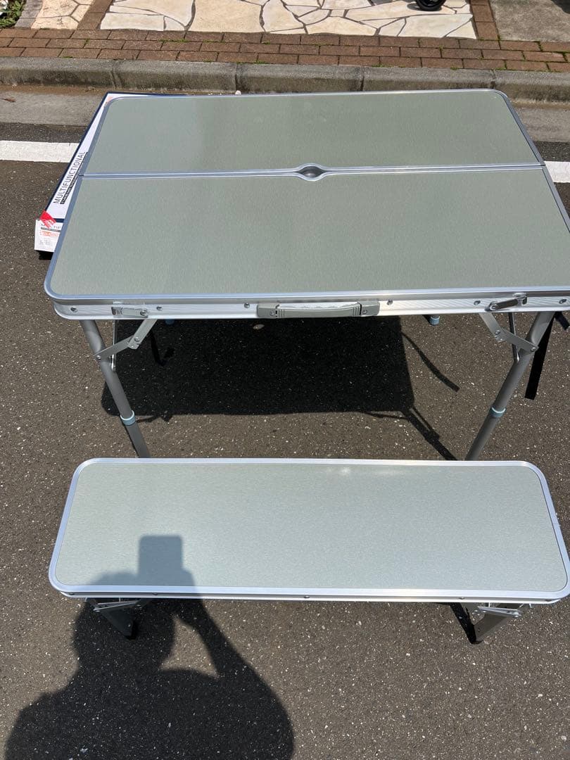 ★美品★アルミ製テーブルチェアセット