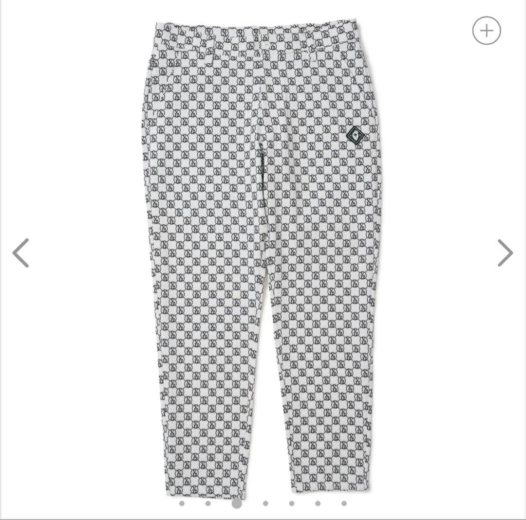 V12 ロゴパターン スリムフィットパンツMONOGRAM XL 春夏