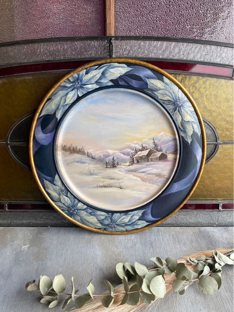 絵皿 トールペイント ハンドペイント インテリア 飾り皿 セット