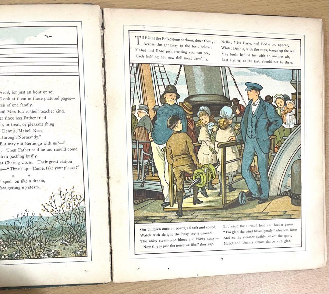 No.285 希少 アンティーク 洋書 絵本 ビクトリアン