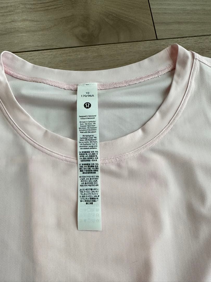 ルルレモン　メッシュパネル　ランニング長袖シャツ　10