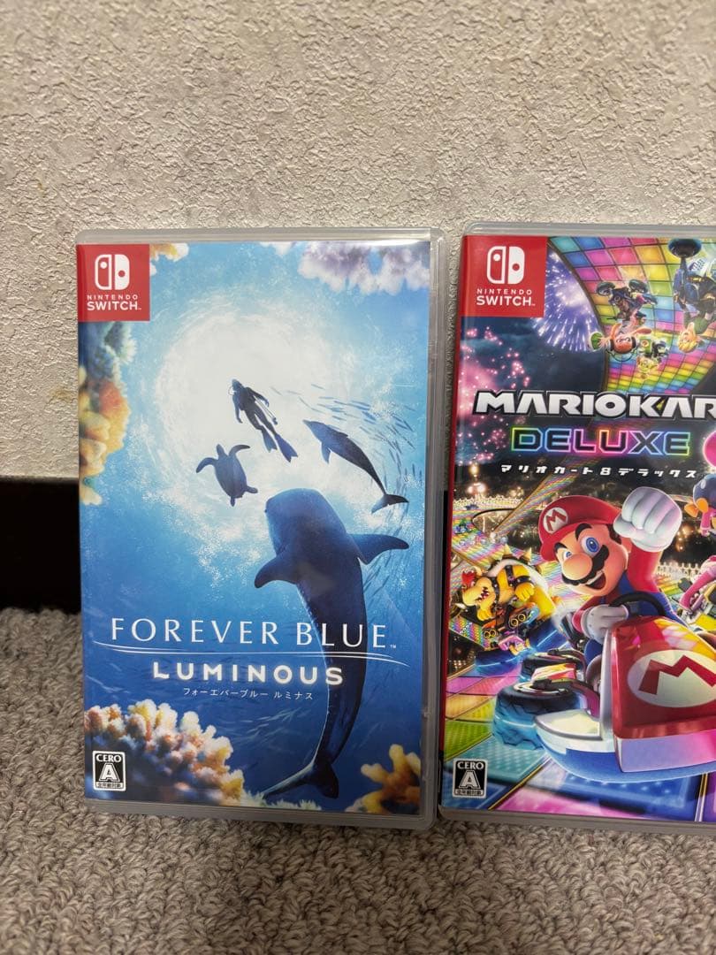 Switchソフトマリオカート8デラックスマイクラFOREVERBLUE３点