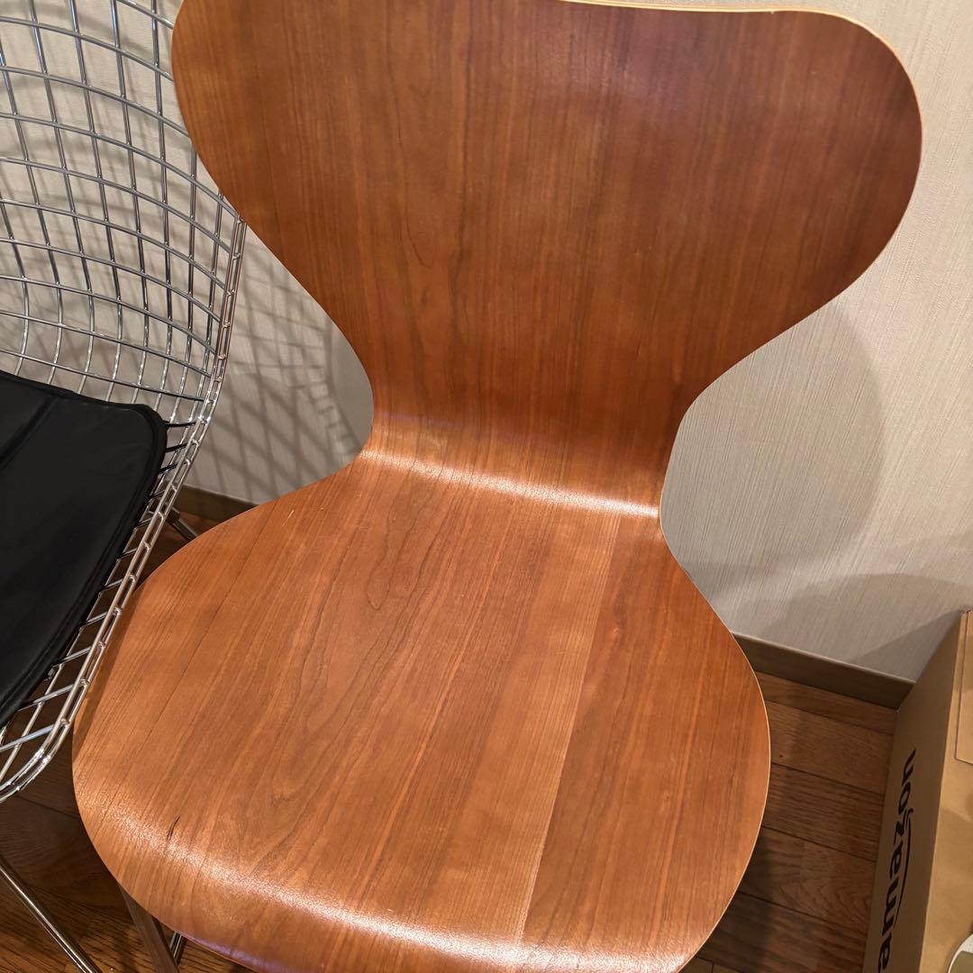 【送料込】ミッドセンチュリー チェア2脚セット ベルトイア ヤコブセン