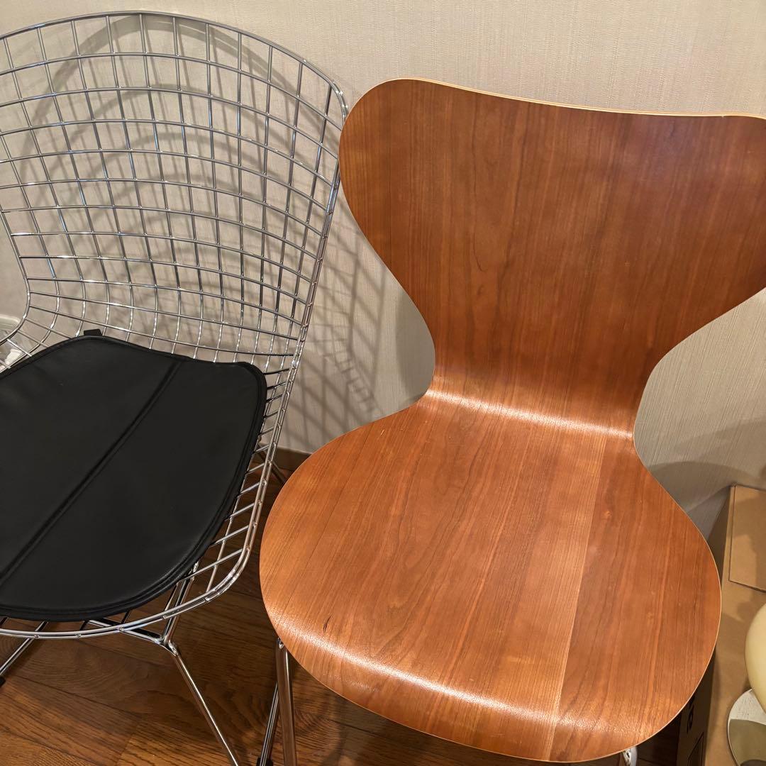 【送料込】ミッドセンチュリー チェア2脚セット ベルトイア ヤコブセン