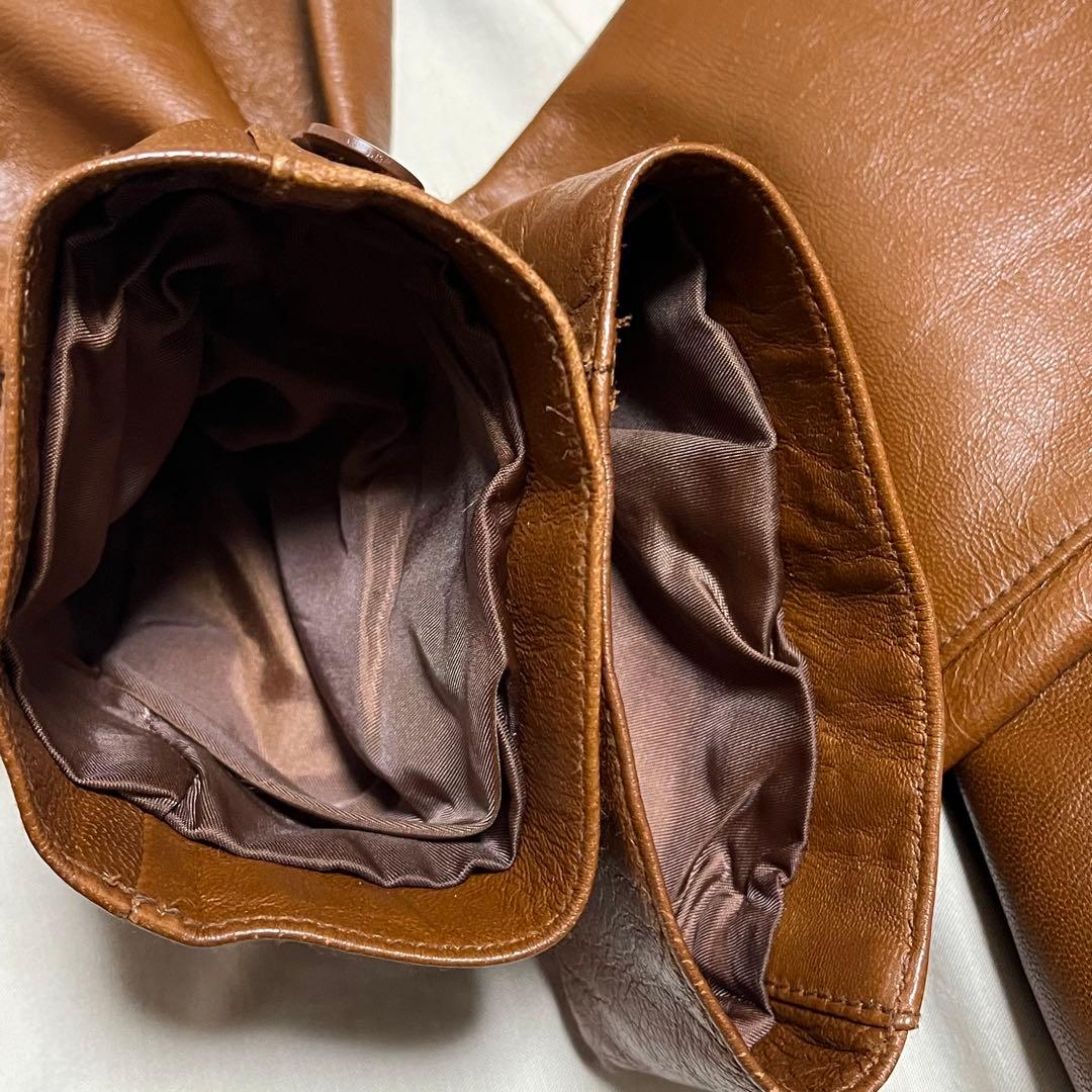 【希少サイズXL】デュアル　ラムレザーテーラードジャケット　羊革　大きいサイズ