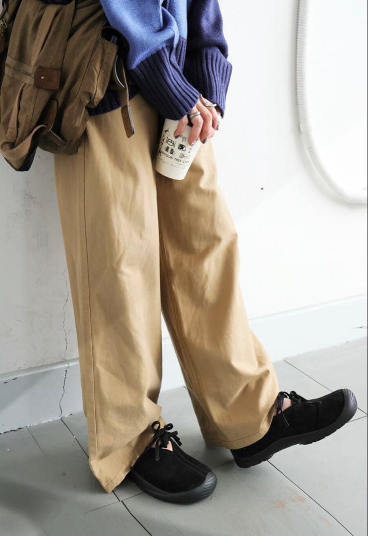 新品未使用/試着のみ◎フラットシューズ バレエシューズ黒 24cm アンティカ