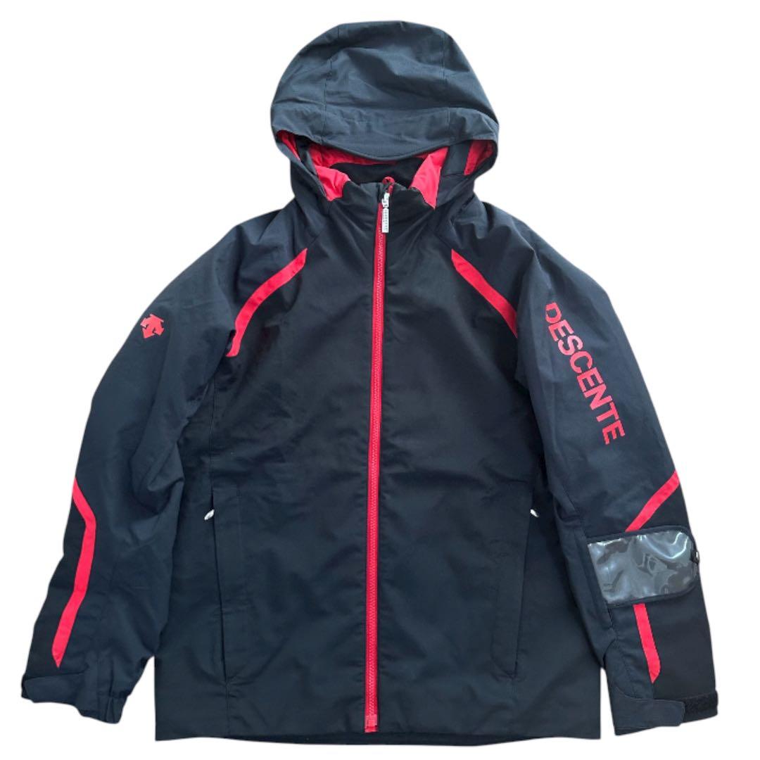 DESCENTE デサント スキーウエア メンズ M 上下セット 赤 黒
