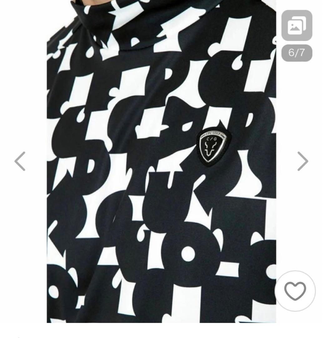 CPG GOLF 半袖 ストレッチ モックネック ゴルフウェア