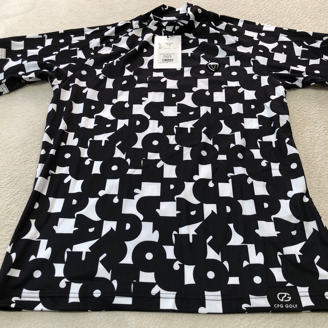CPG GOLF 半袖 ストレッチ モックネック ゴルフウェア
