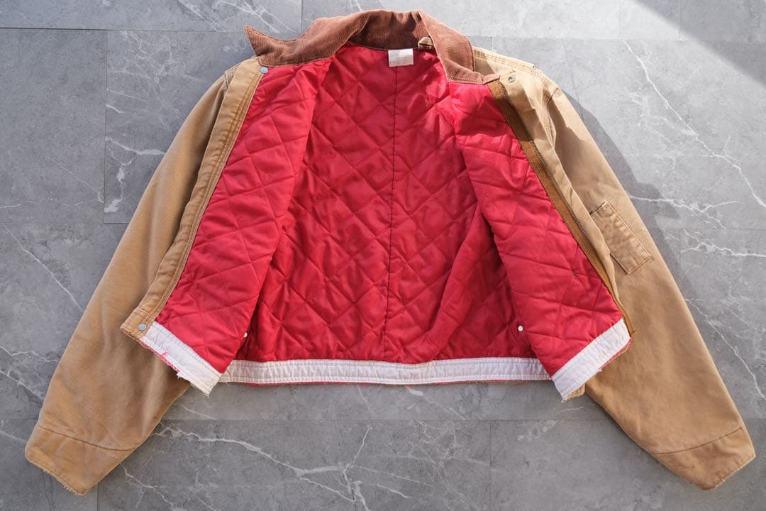 【連休】X01 BRN 46 カーハート デトロイト ジャッケット 改造