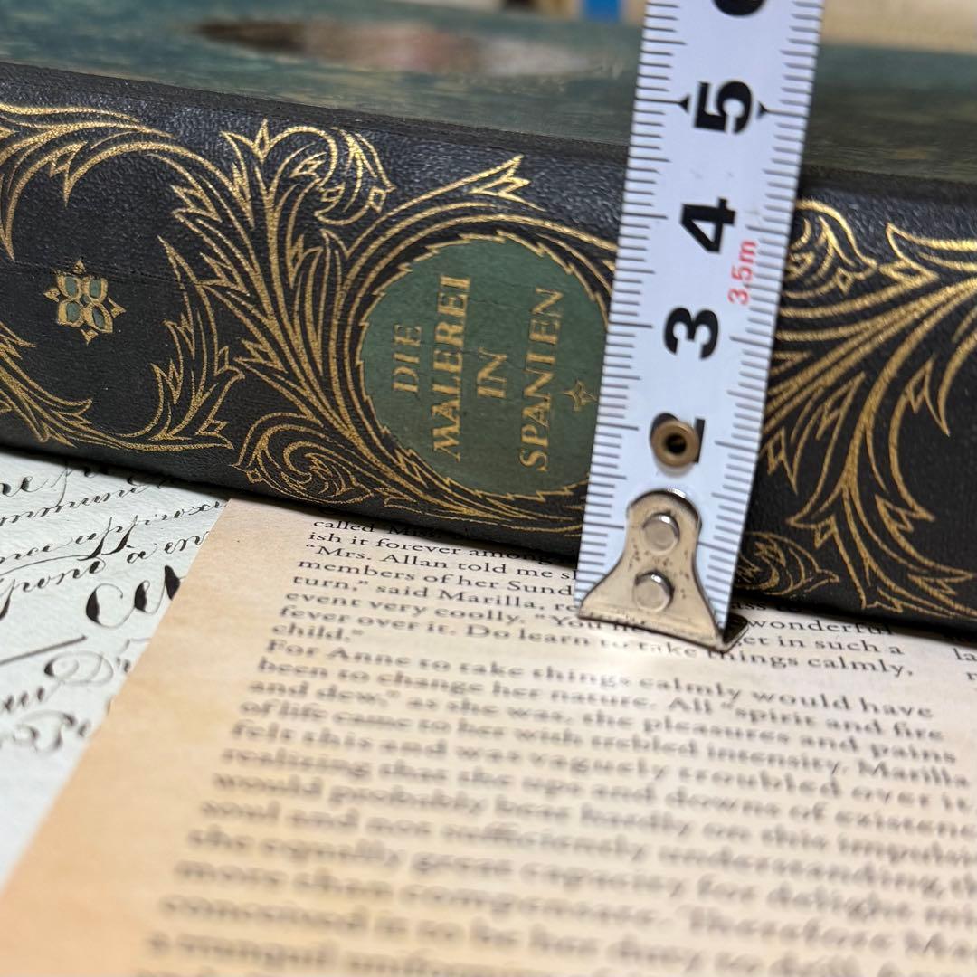 希少　アンティーク　古書　洋書　スペインの絵画 大判　蚤の市　ディスプレイ