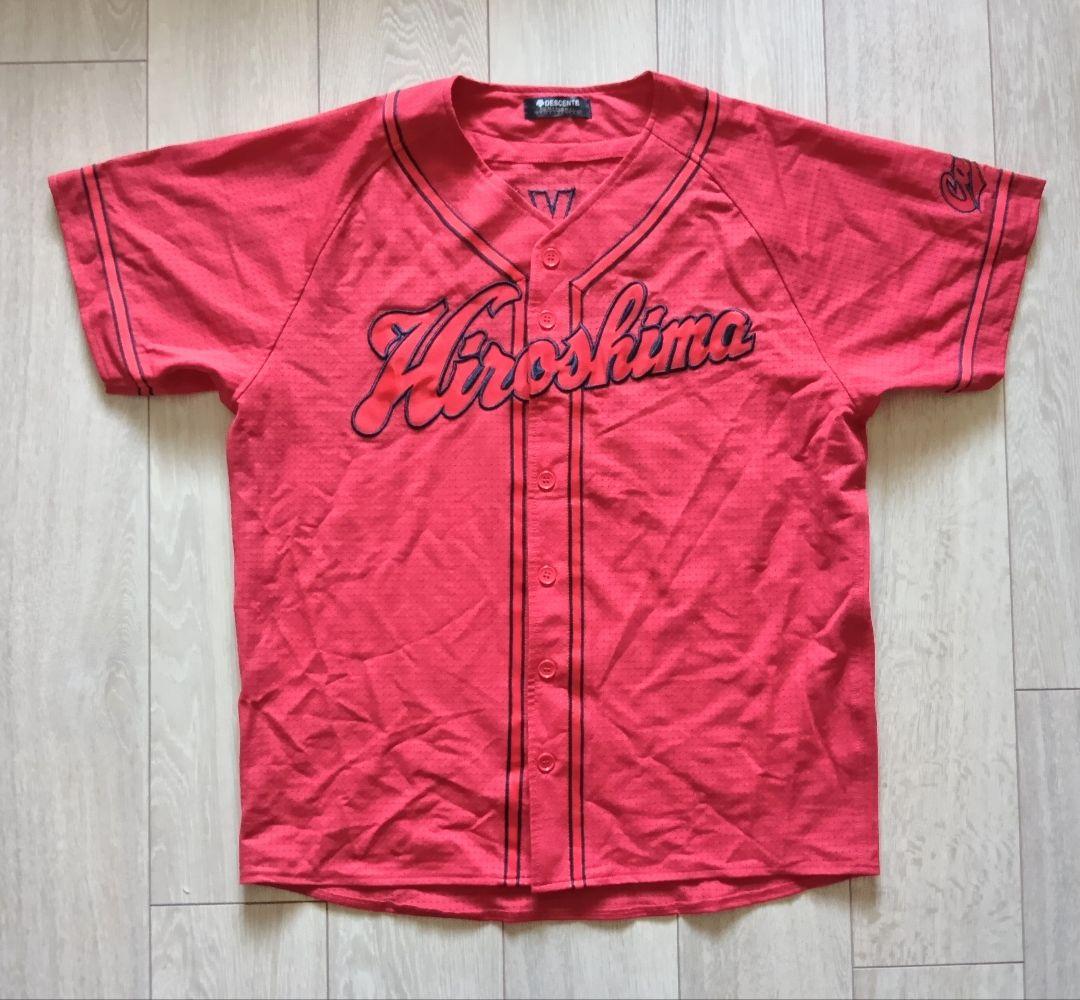 広島　カープ　スライリー　ハイクオリティ　ビジター　ユニフォーム　デサント　M