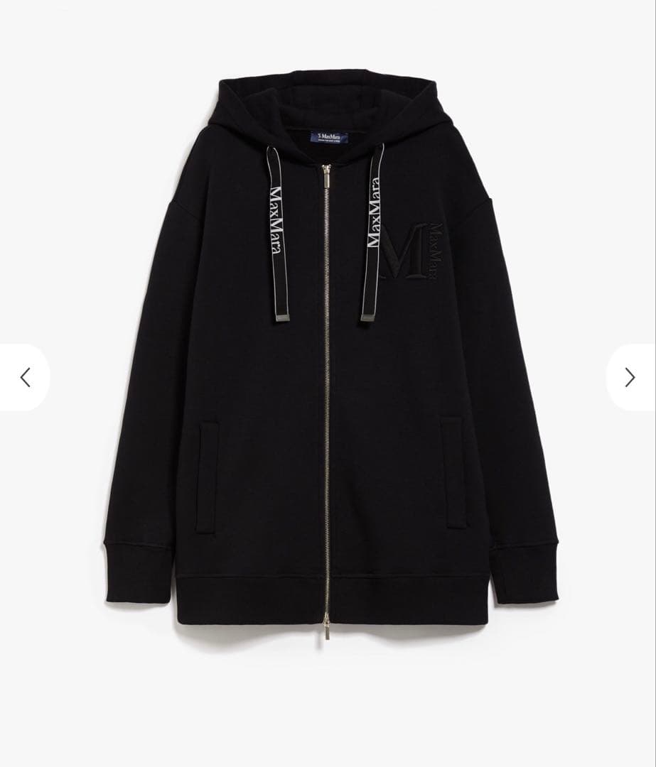 【美品】MaxMara ロング丈ジップパーカー スウェット ワンピース