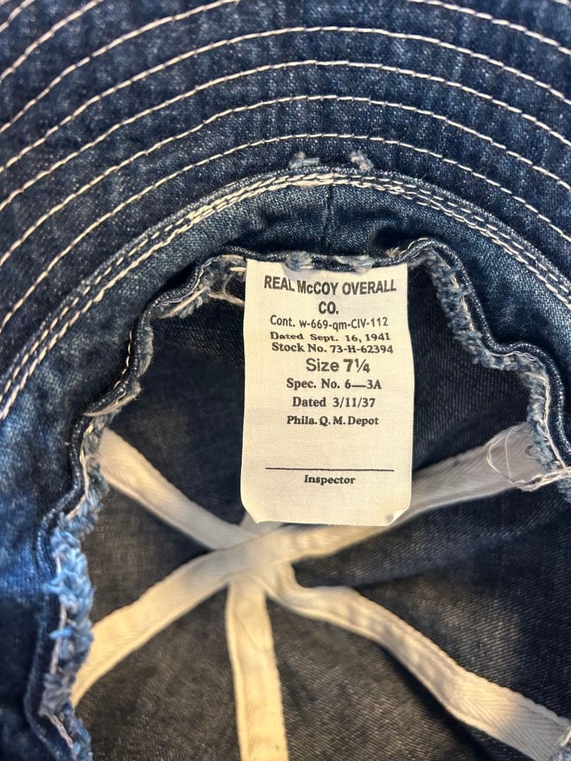 リアルマッコイズ　デニム バケットハット