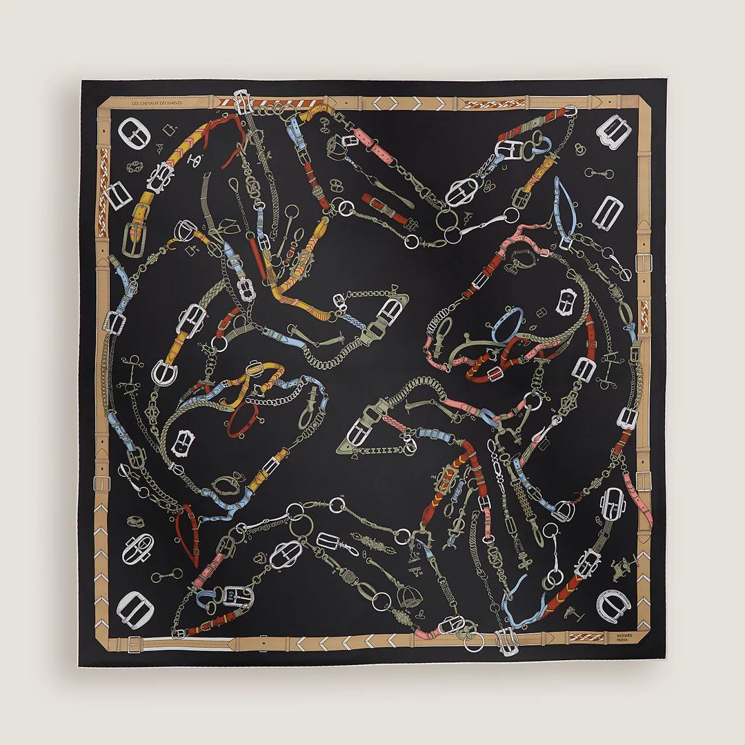 新品未使用【HERMES】カレ 90 《シュヴォー・デシェネ》