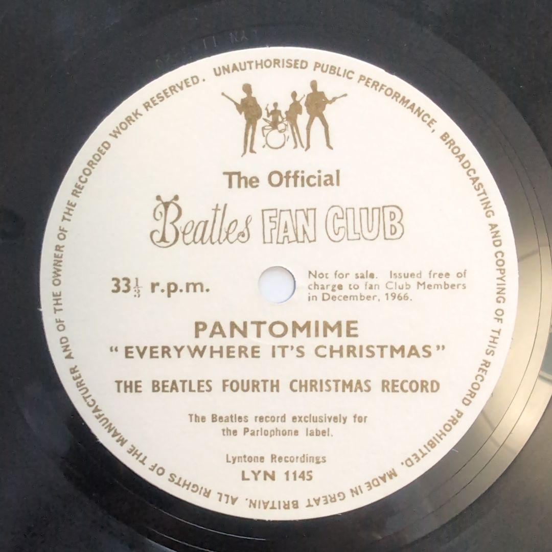 美品！ビートルズ 1966年 Christmas ソノシート：Pantmime