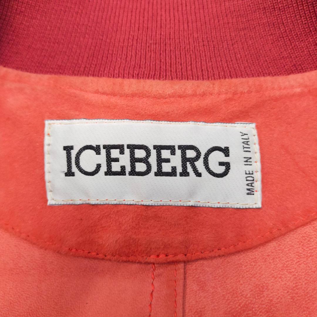 希少　90S　イタリア製　ICEBERG　オールレザー　スエードブルゾン