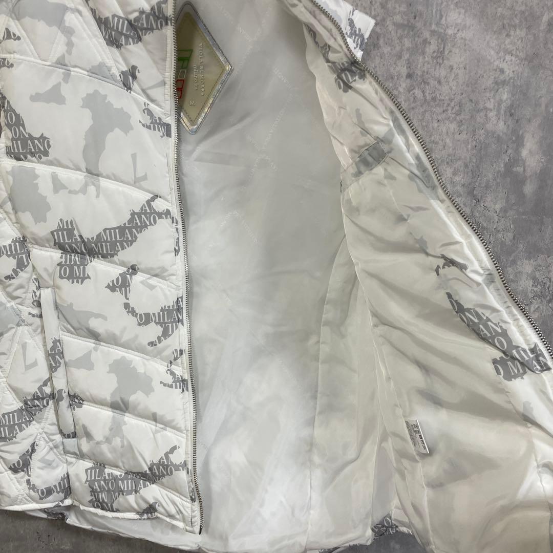 VIOLA rumore ヴィオラ ルモーレ　総柄フルジップ中綿ベスト　M