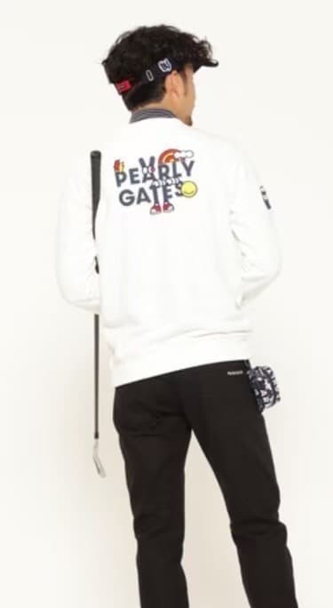 新品 正規品 パーリーゲイツ どうしちゃったPGスウェット 白 サイズ6 XL