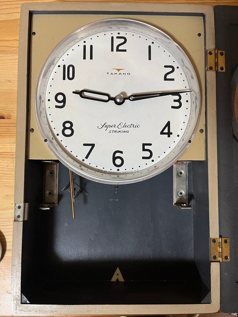 a533/希少★TAKANO Super Electric 壁掛け時計ジャンク