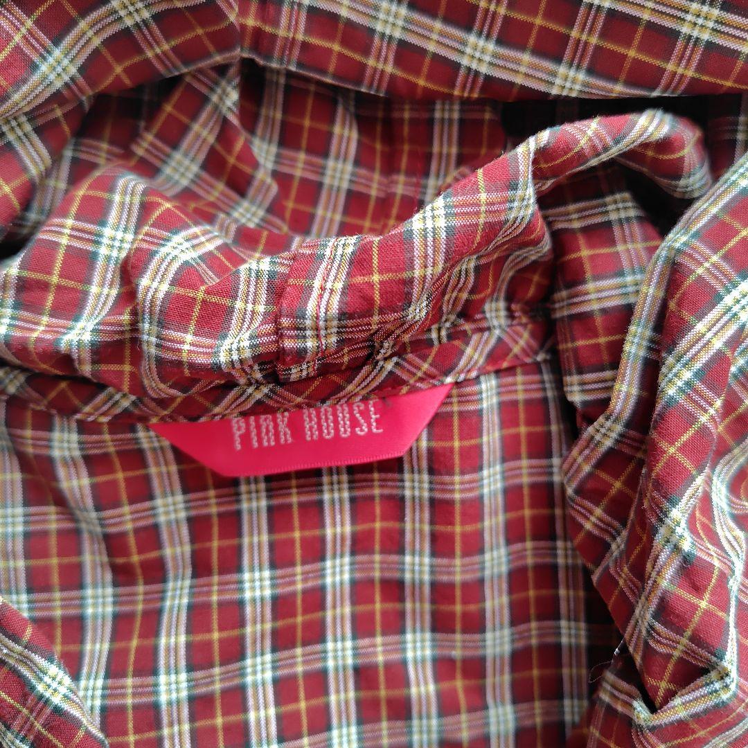 ピンクハウス　三つ子のくまの冬支度刺繍使いフードブラウス