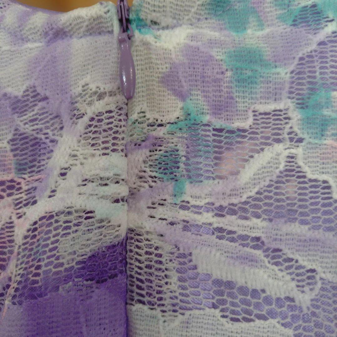 ♥薄紫色のレース社交ダンスドレス