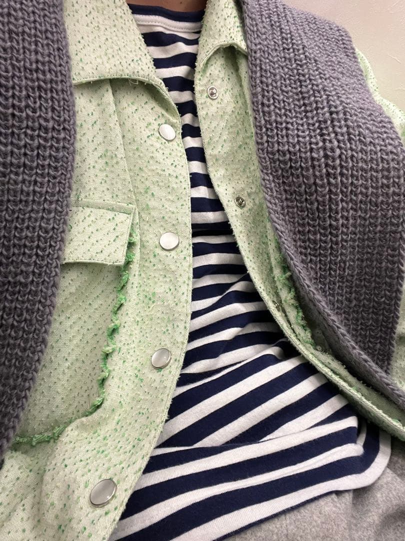 ゆ*と様 RANDY Voice Denim Shirt Green 即日発送