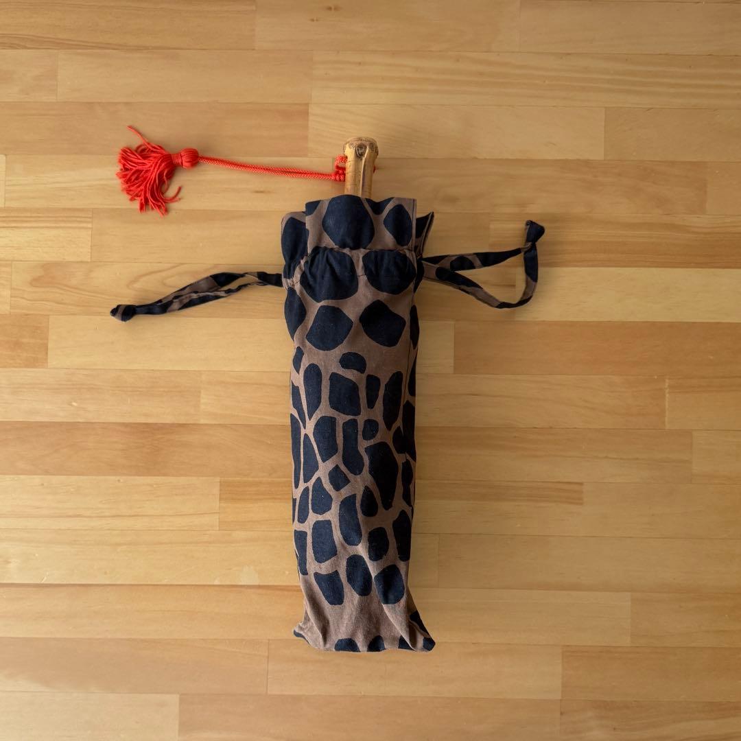 ツタエノヒガサ ウサギノタスキ キリン茶 折りたたみ日傘