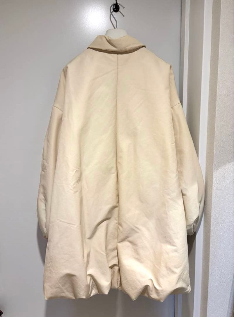 ナゴンスタンス　中綿コーチジャケット　ホワイト系　S