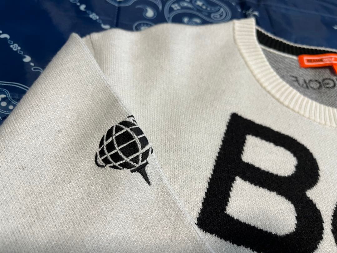 【美品】BEAMS GOLF ロゴニット S ゴルフ