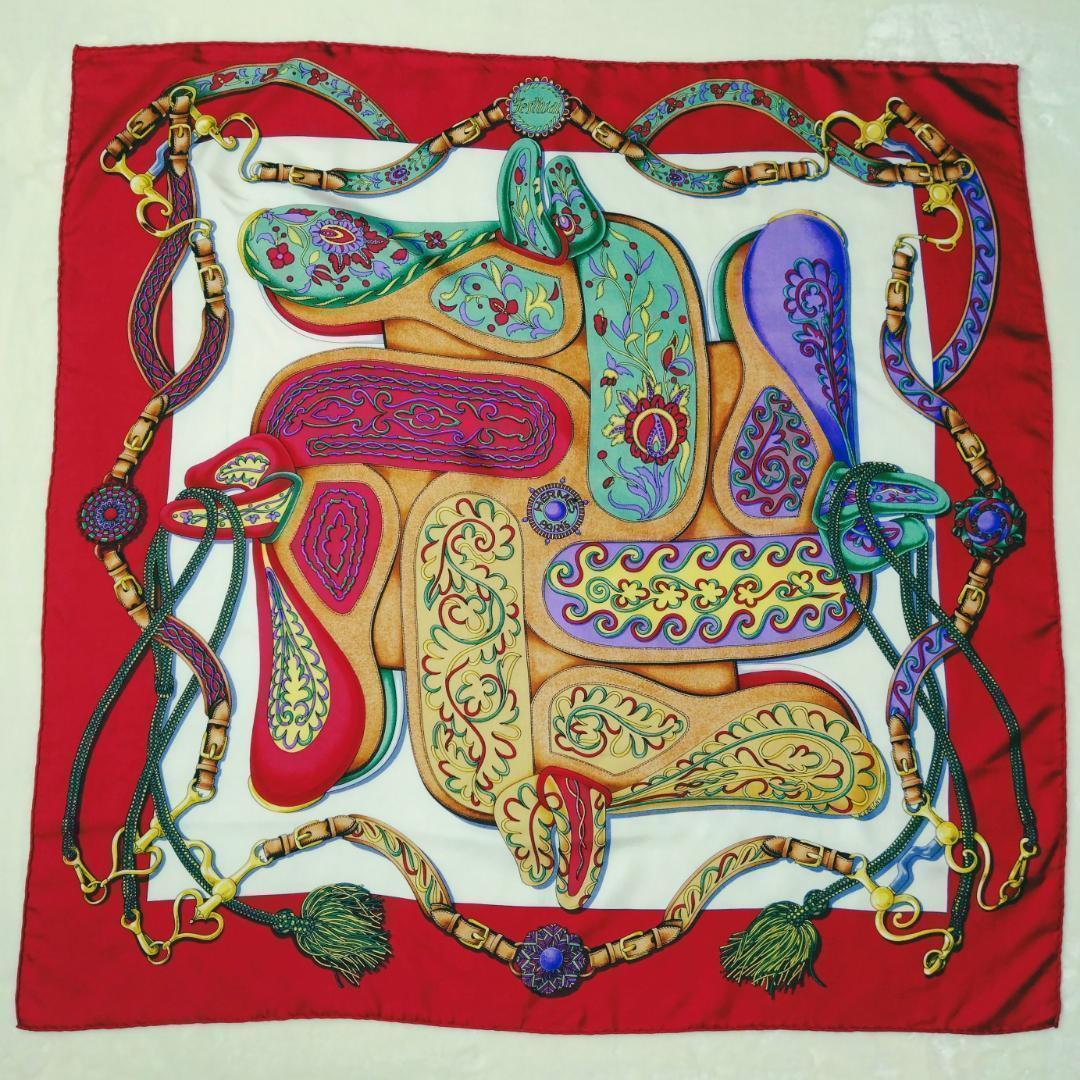 ❤ エルメス シルク スカーフ 装飾的なデザイン 祭典 カレ90 大判 ❤