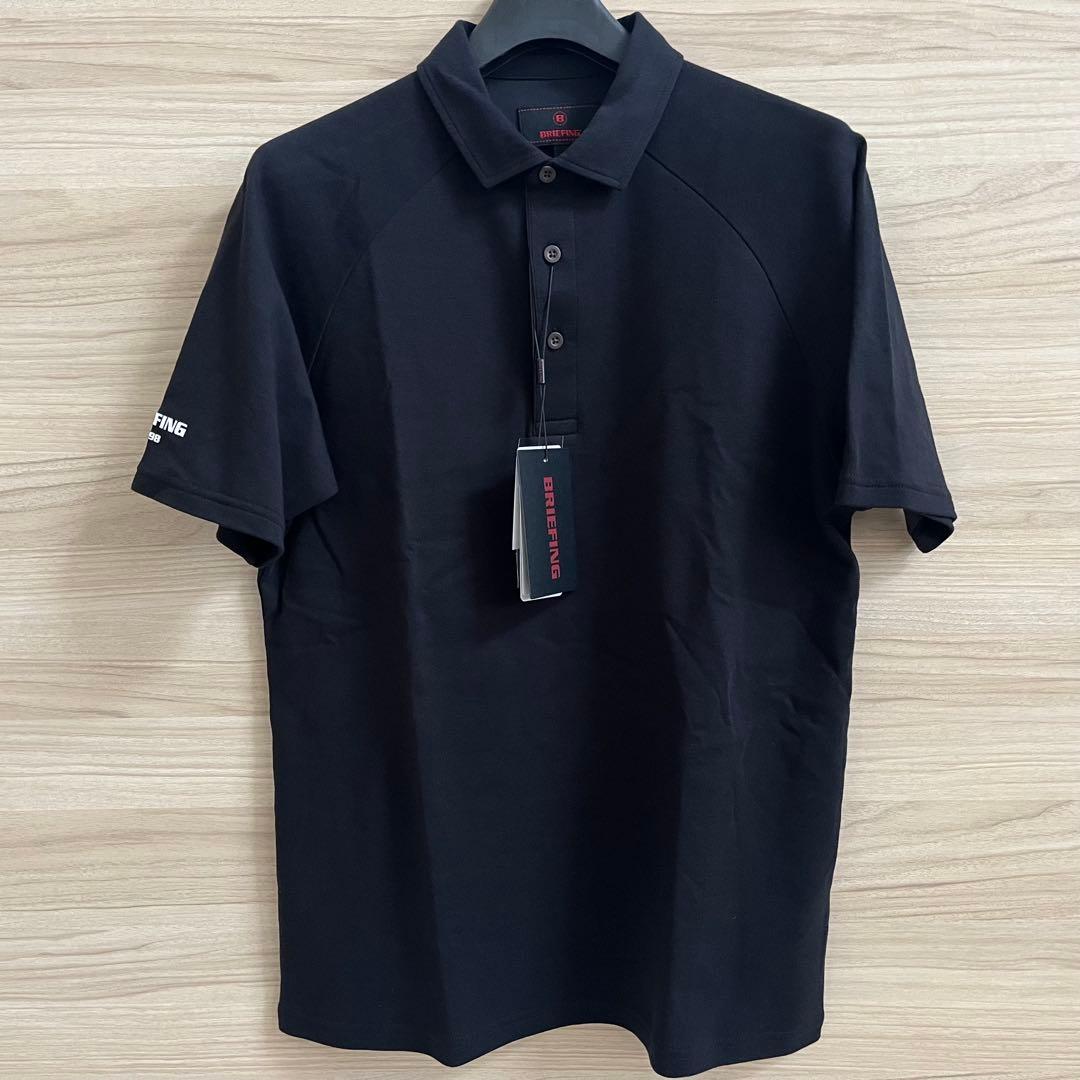 新品★50,600円 BRIEFING 上下２枚ポロシャツ＆ハーフパンツ黒青 S