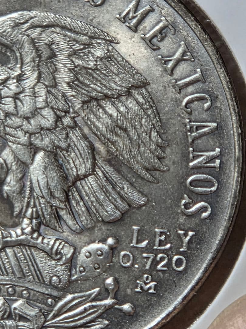 メキシコ合衆国　第19回メキシコシティ オリンピック　25ペソ銀貨　1968