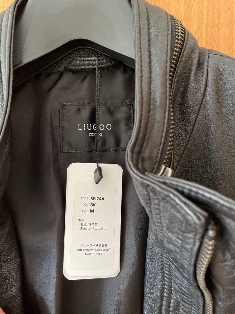 LIUGOO TOKYO - ラムレザー M-65 フィールドジャケット 黒